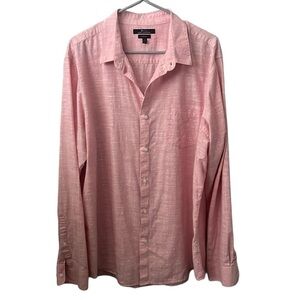 Marc Anthony Slim Fit Cotton Pink Button Down Shirt